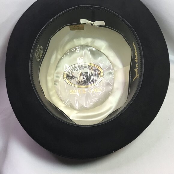 Beaver Brands Hats Derby Black 5X Fur Size 7 - Picture 7 of 13